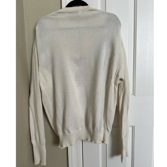 J.M. Inerney Argyle 100% Cotton Sweater Made in Scotland SIze 112/44 - Picture 5 of 11